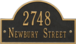 Arch Marker Standard Two Lines Wall Plaque