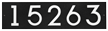 Floating Stand-Off 5-Number Horizontal Sign Plaque With Modern Font