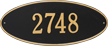 Madison Oval Estate Wall Plaque, One Line