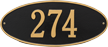 Madison Oval Standard Wall Plaque, One Line