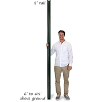 Municipal U-Channel Signs Post - 8' tall