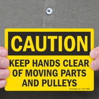 Moving Parts Safety Alert Label