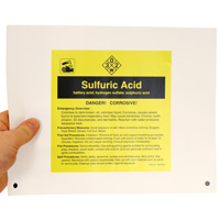 Sulfuric Acid ANSI Chemical Label