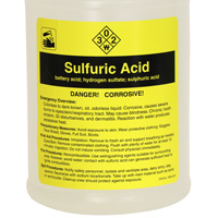Chemical Hazard Label: Sulfuric Acid