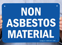 Non Asbestos Material Sign