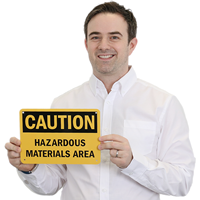 Hazardous Material Area Sign