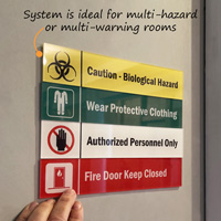 Fire Door Keep Closed Stackable Sign