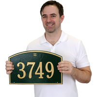 Cape Charles Standard Wall Address Plaque