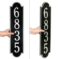 Richmond Vertical Estate Wall Address Plaque