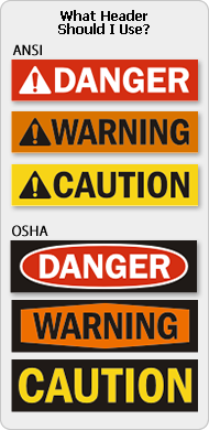 Danger Labels and Safety Stickers - Customization options, too