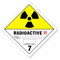 Radioactive II Paper HazMat Label