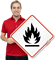 GHS Flammable Hazard ISO Sign
