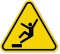 ISO Drop, Fall Hazard Symbol Warning Sign