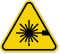 ISO Laser LED Radiation Symbol Warning Sign