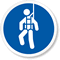 ISO M018 Wear Safety Harness Label