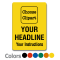Choose Clipart, Add Headline and Instructions Label