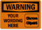 Custom OSHA Warning Label, Add Message, Choose Clipart