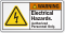 Electrical Hazards Authorized Personnel Bolt Symbol Label