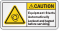 Equipment Starts Automatically ANSI Caution Label