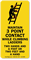 Maintain 3 Point Contact While Climbing Ladders Label