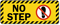 No Step Striped Border Yellow Label