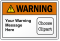 Personalized ANSI Warning Choose Clipart Label