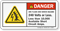 Arc Flash Shock Hazard 240 Volts Label