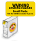 Warning Choking Hazard Label In a Box